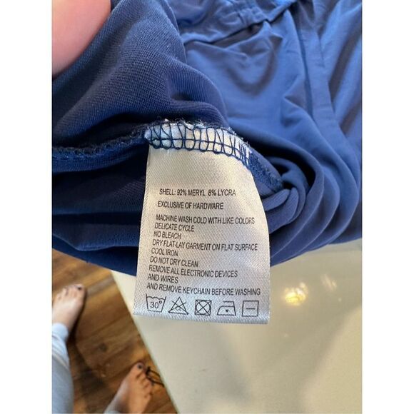 Scottevest Qzip Zip Pullover Shirt with Hidden Pockets Navy Blue Men’s Sz XL - Picture 6 of 6